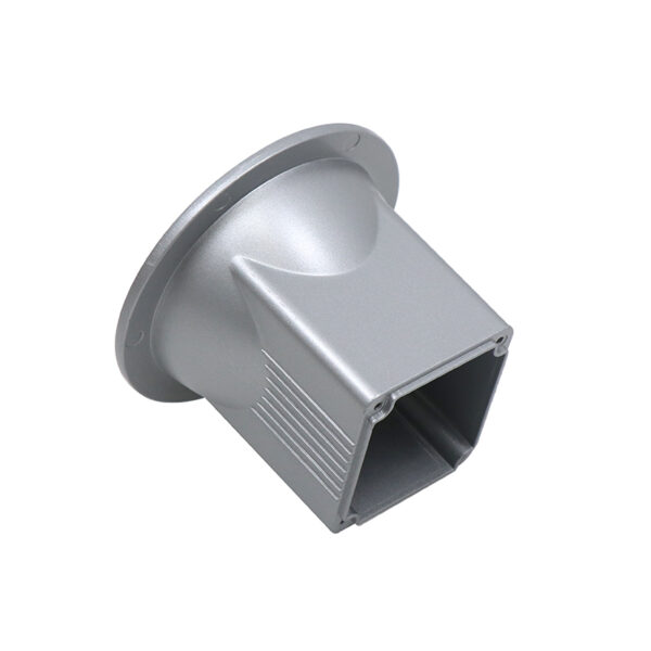new design die casting customized tuv aluminum silver powder coating housing metal parts - Image 2