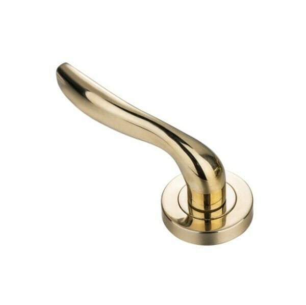 Maniglia per porta in lega di zinco oro hardware stile semplice OEM personalizzato di alta qualità su rosa