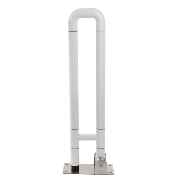 bathroom metal and plastic grab bars