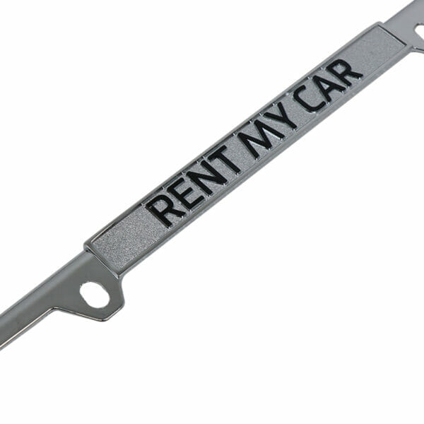 Surface plating zinc die casting car licence plate frame – Image 4