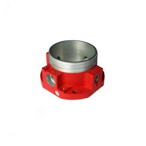 OEM customized design red anodized investment casting cnc milling aluminum front bulkhead for auto