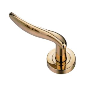 Chinese Factory Custom Wholesale Zinc Alloy Small Gold Color Polishing Door Handle