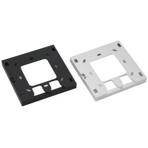 Kundenspezifische CNC-Bearbeitungsteile aus eloxiertem Aluminium Aluminium-Wandhalterung
