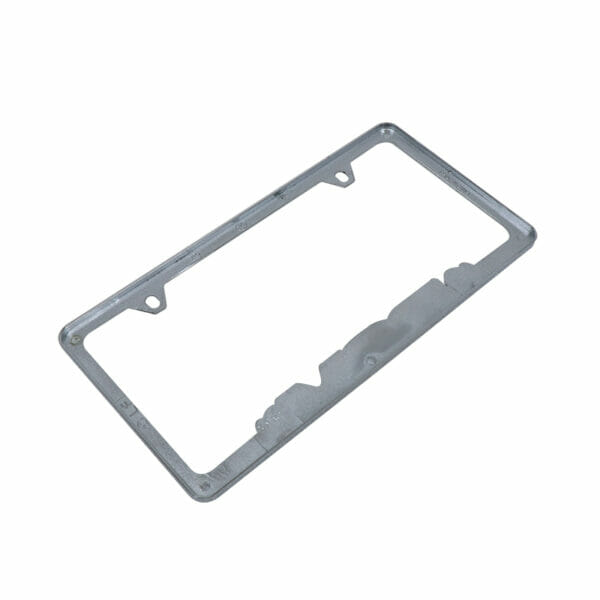 Cadre de plaque d'immatriculation de voiture de moulage sous pression de zinc de placage de surface