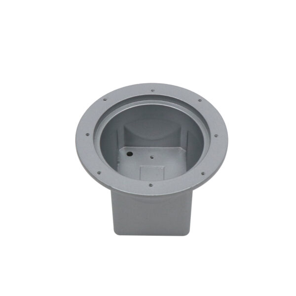 new design die casting customized tuv aluminum silver powder coating housing metal parts