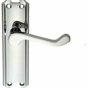 Chromium Metal Die Casting Security Front Door Lever Handle