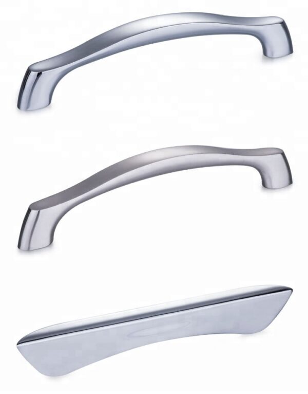 Modern Metal U Shape Chrome Zinc Plating Kitchen Cabinet Handle - immagine 2