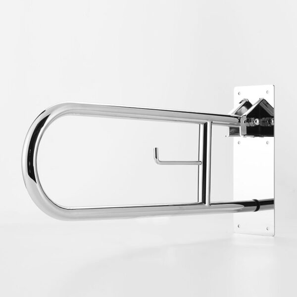 bathroom handicap toilet folding grab bars polished folding handrail - Image 3