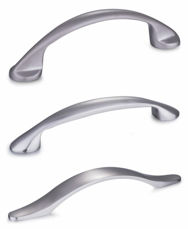 Modern Metal U Shape Chrome Zinc Plating Kitchen Cabinet Handle - immagine 3