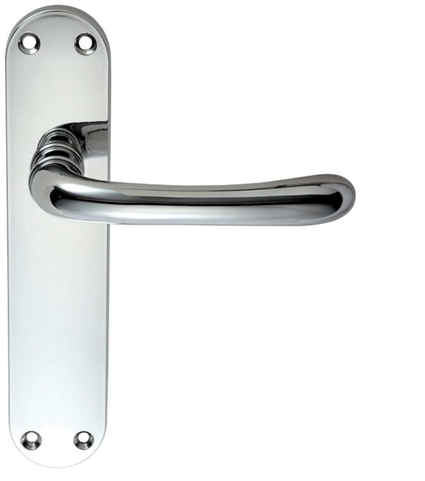 Simple design pattern zinc alloy die casting door handle with PVD coating or chrome plated