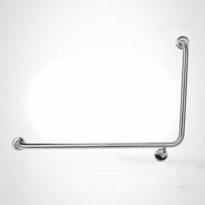 L shaped bathroom toilet safety grab bar stainless steel grab bar