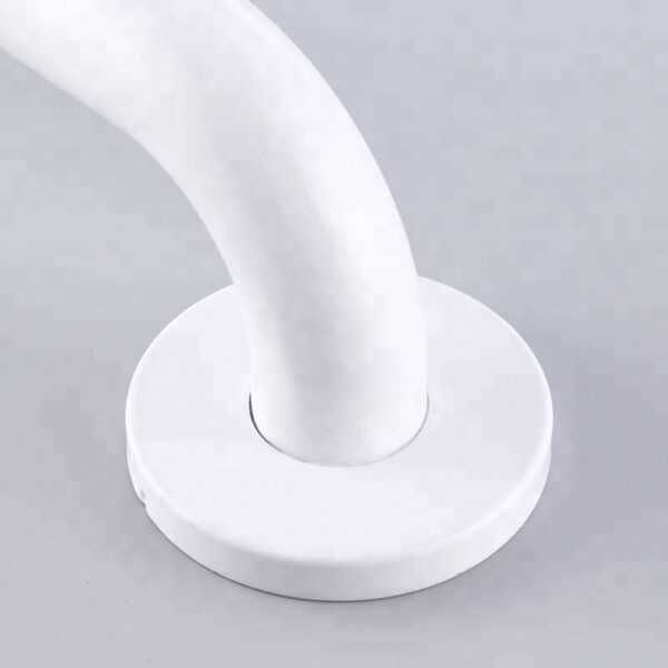 White powder coating stainless steel handle shower bathroom  safety grab bar - Image 3
