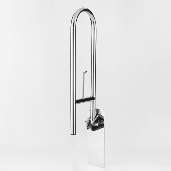 bathroom handicap toilet folding grab bars polished folding handrail - Image 2