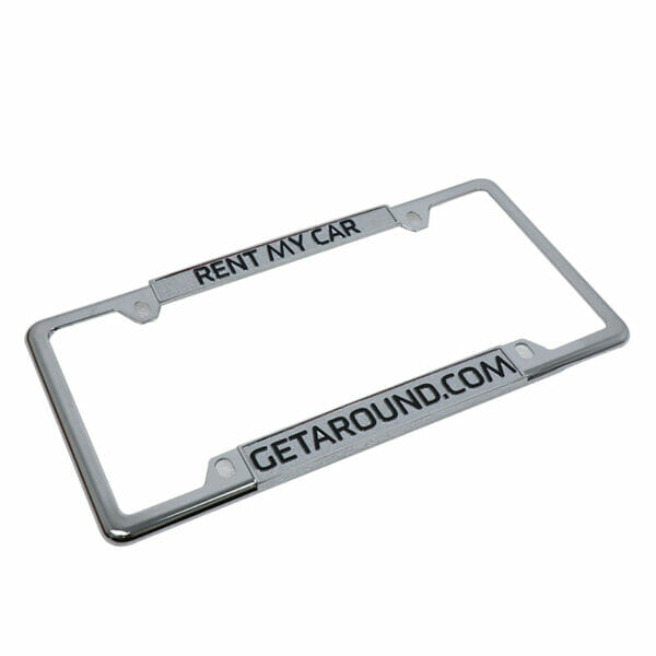 Chrome Plated Zinc Die Casting Custom Logo Car Licence Plate Frame - Image 2