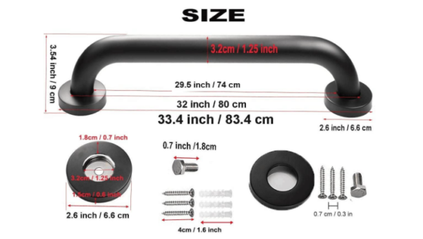 factory outlet handle bath and grab handle plastic - Image 6