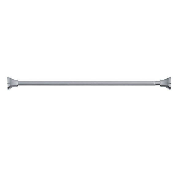 Factory custom metal telescopic suction stainless steel l shaped  adjustable shower curtain rod - Imagem 3