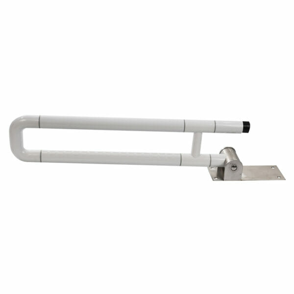 White Nylon Folding Grab Bar Plastic Handrail - Image 3