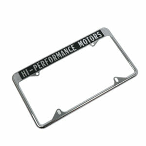 Chrome Plated Zinc Die Casting Custom Logo Car Licence Plate Frame