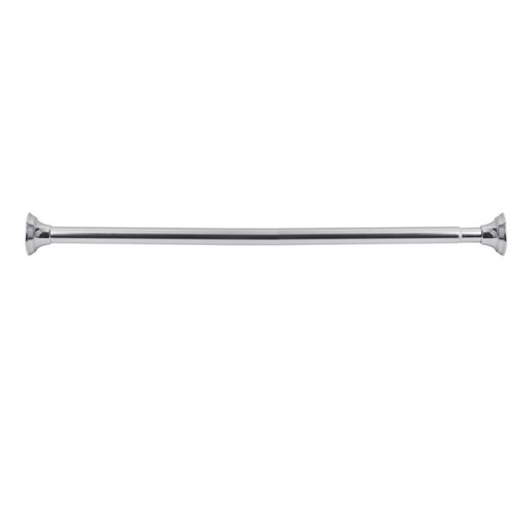 Factory custom metal telescopic suction stainless steel l shaped  adjustable shower curtain rod - Imagem 4